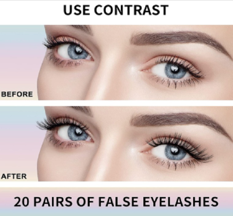 Pestañas Postizas 20 Pares 3D Pestañas Mink