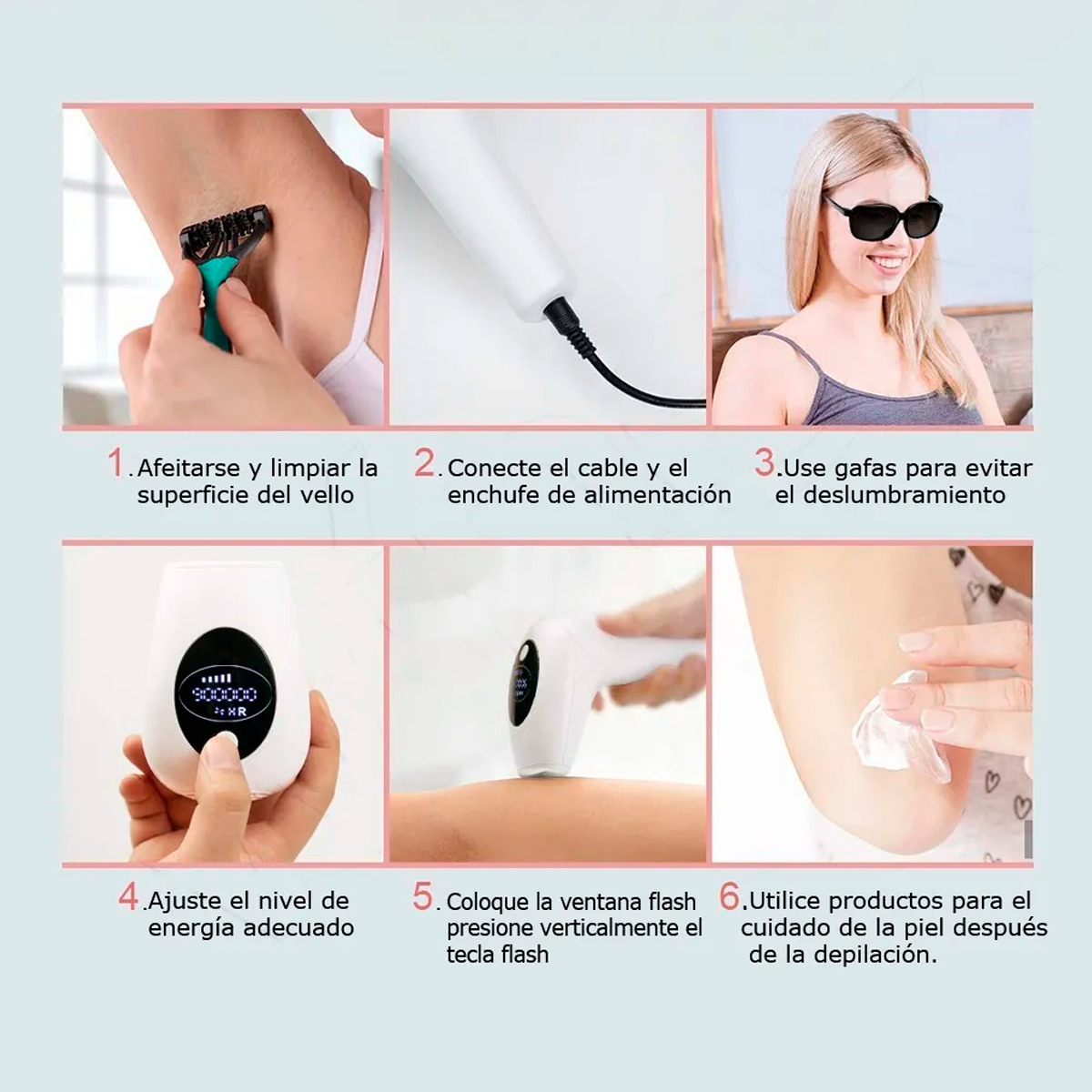 Depiladora Pulsos Ipl Permanente Depilación Láser 999,999