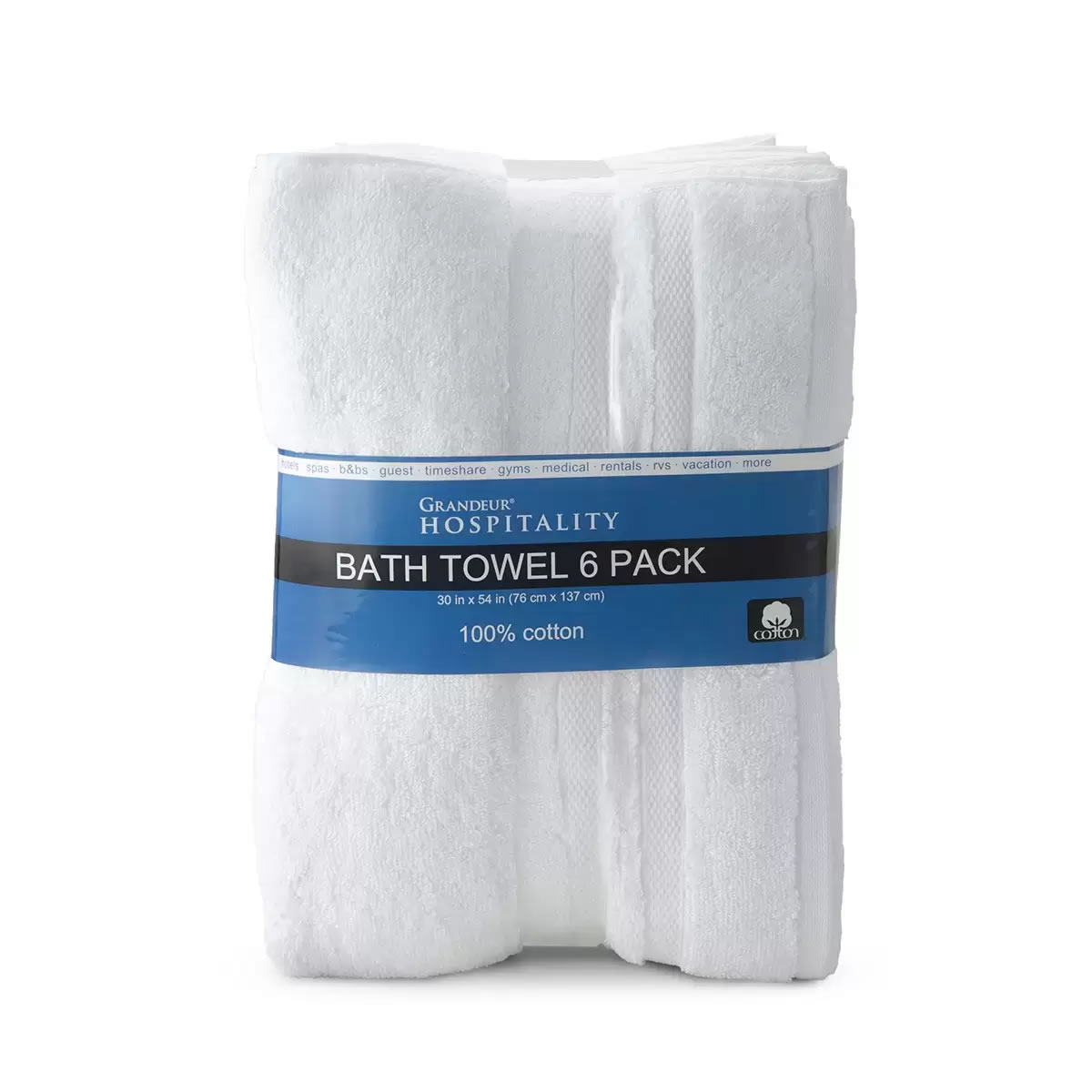 Toallas para Baño 100% Algodón 6 Piezas Grandeur 1176954 CST