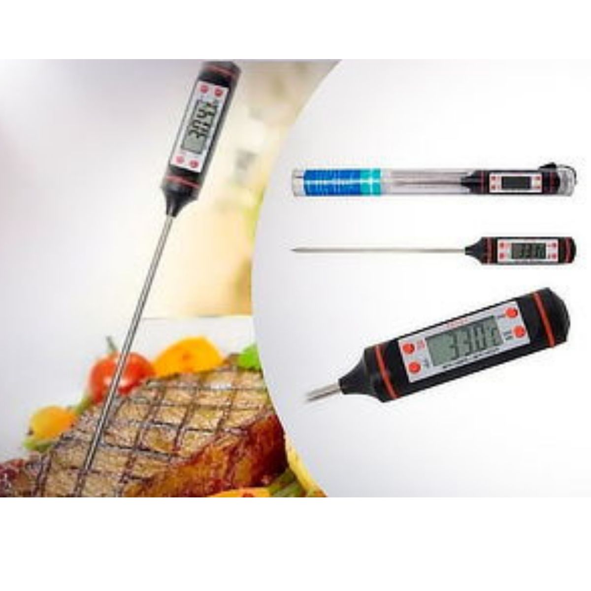 TERMOMETRO DIGITAL PARA ALIMENTOS GASTRONOMIA -50+300 GRADOS CENTIGRADOS