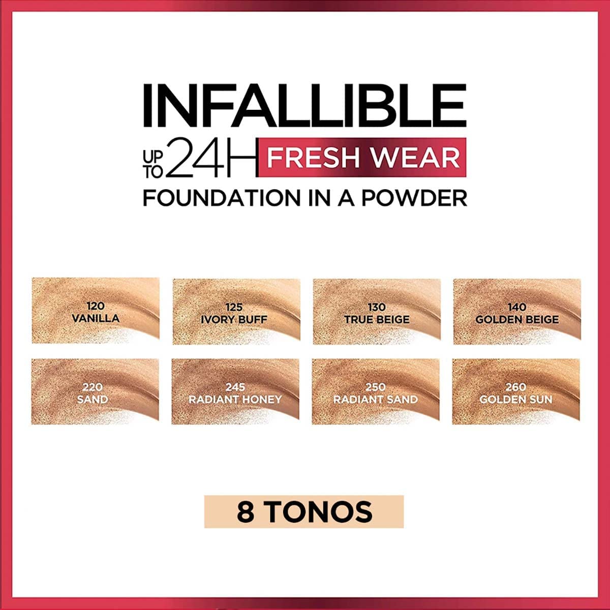 Base De Maquillaje L'Oreal Paris Infallible Fresh Wear 24H - Tono Vainilla