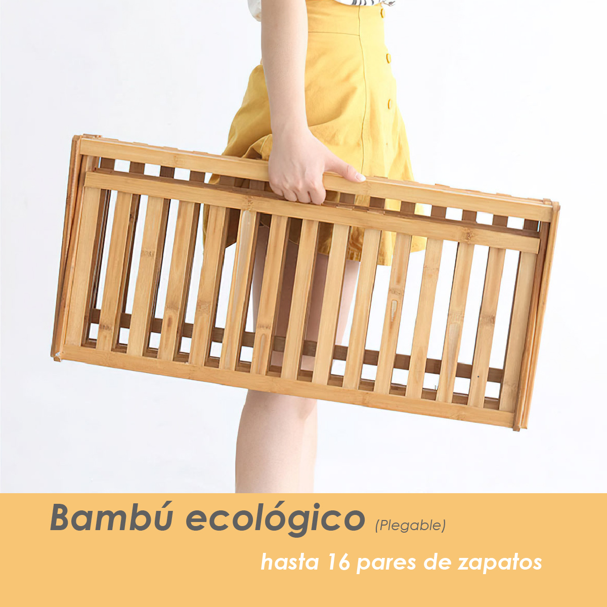 Zapatero plegable de bambú de 3 niveles, organizador de zapatos de varios  niveles, almacenamiento multifuncional, estante de pie libre, para zapatos,  macetas de plantas