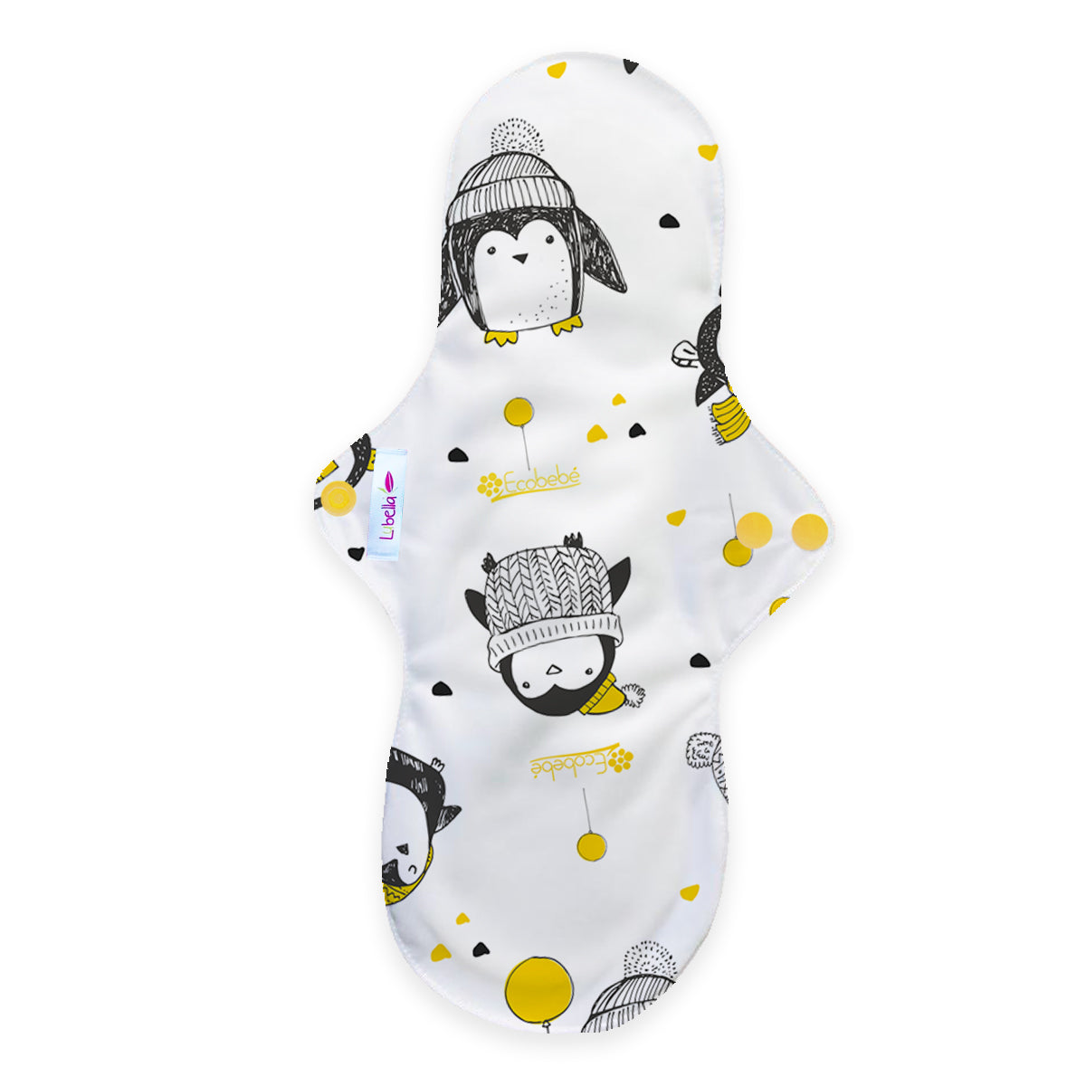 Toalla sanitaria de tela nocturna/postparto Lubella pingüinos