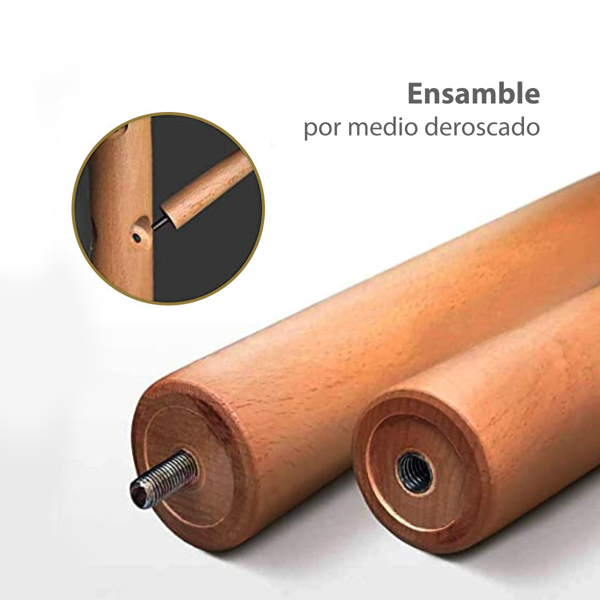 Perchero De Madera Minimalista Estilo Oriental Con 8 Ganchos Nogal