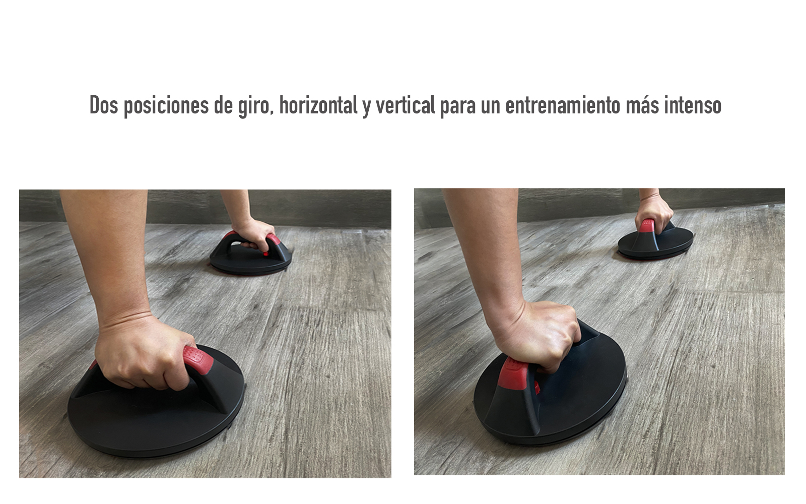 Flexiones con soportes pies en suelo 