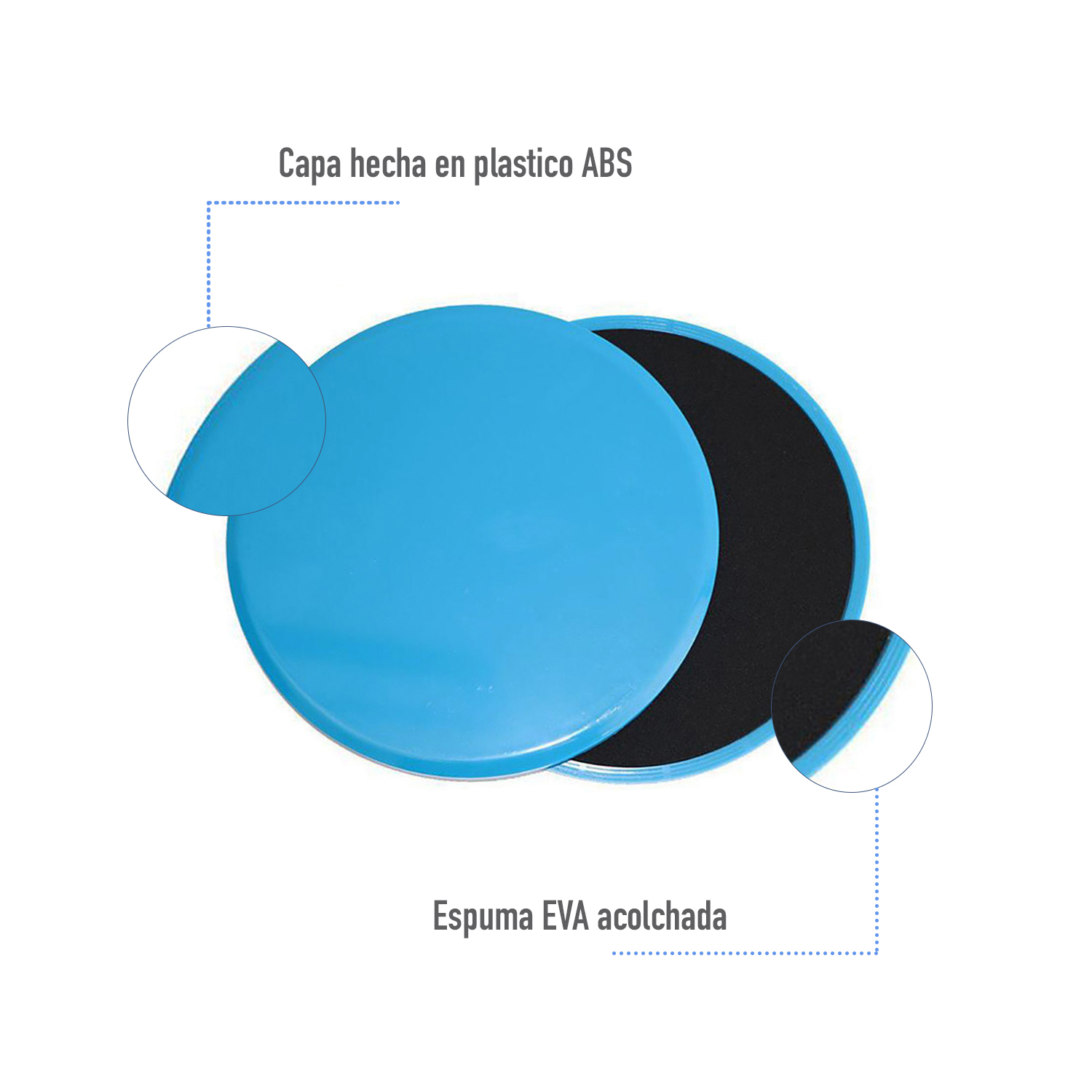 Discos deslizantes para Ejercicio, Core Sliders, Discos Deslizantes Fitness 