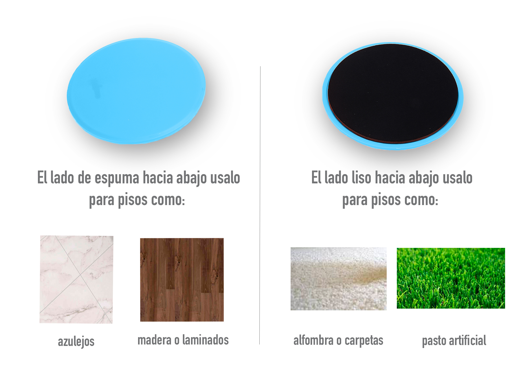 Discos deslizantes para Ejercicio, Core Sliders, Discos Deslizantes Fitness 