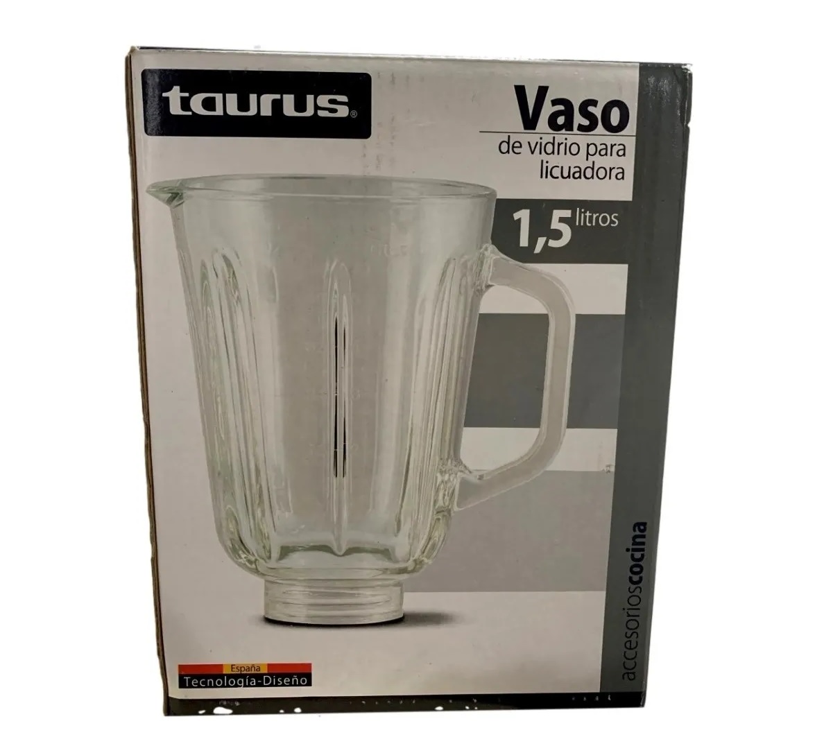 Vaso Para Licuadora Taurus Original De Vidrio Con Cuchilla