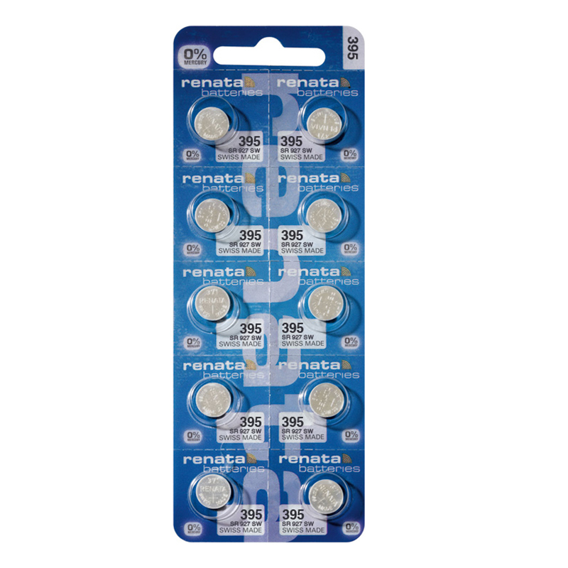 10 Pilas Para Reloj Renata 395 Sr927sw