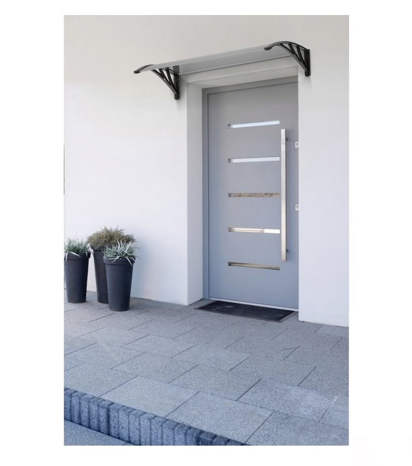 Toldo Techo de Policarbonato para Puerta O Ventana 125 X 80 cm Aleros