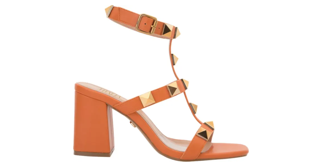 Zapatilla Dama Mujer Vestir Comoda Naranja Thaliasodi8cmalto