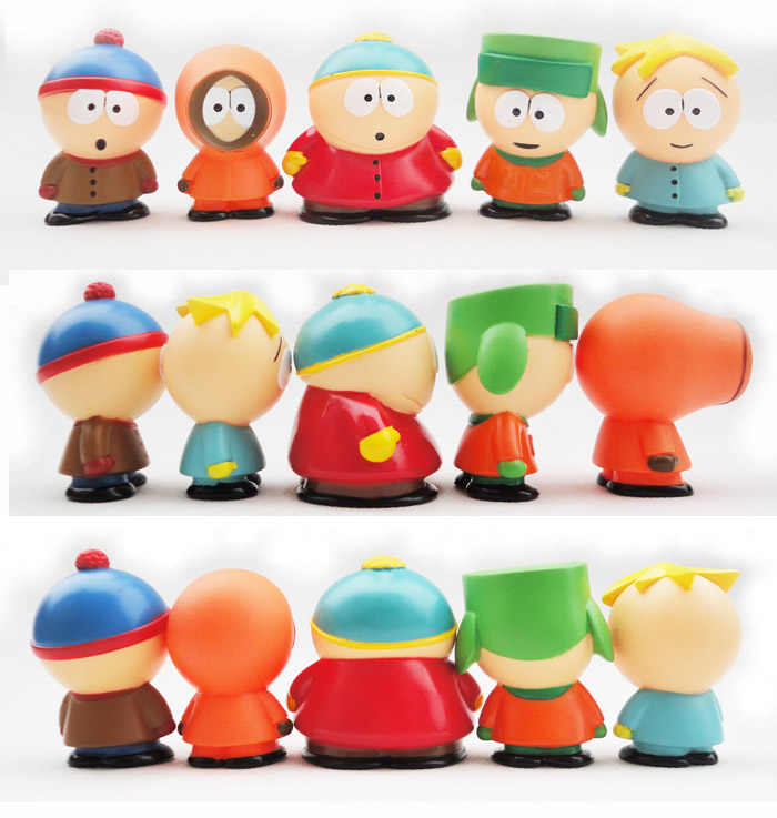 Set De 5 Figuras Nuevas De South Park De Buena Calidad