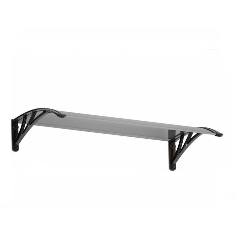 Toldo Techo de Policarbonato para Puerta o Ventana 125 X 100 cm Aleros