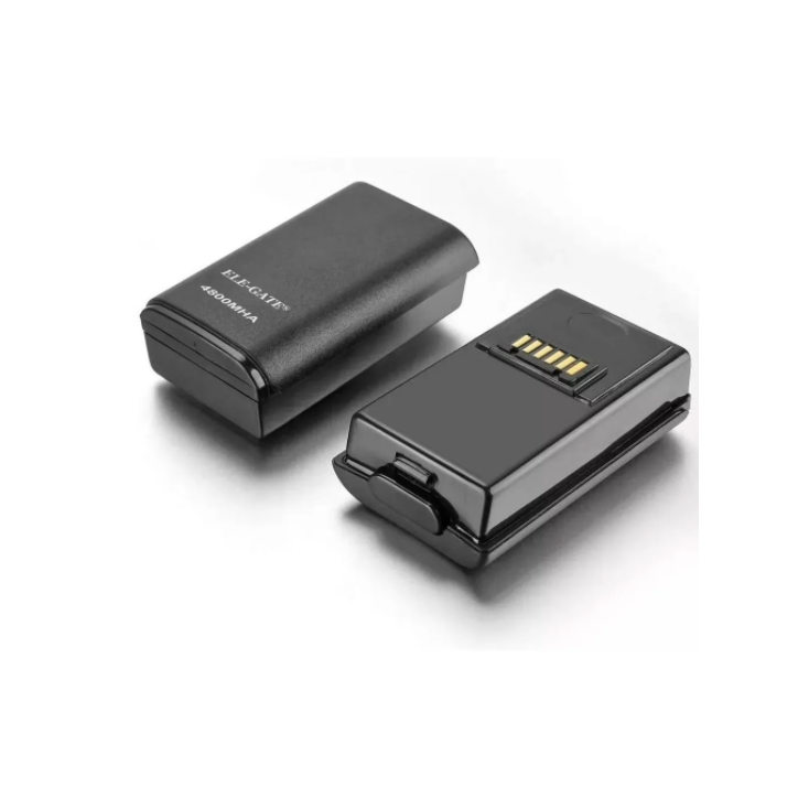 Kit Carga Y Juega Doble Bateria Para Xbox 360 Ele-Gate Color Negro