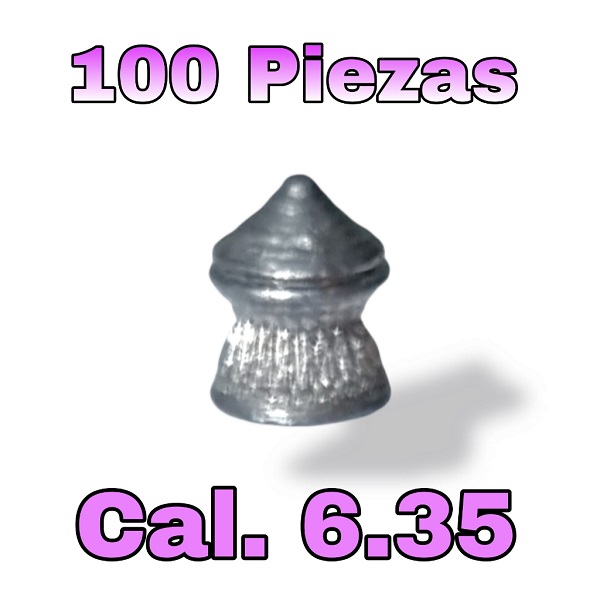 5 pack Diábolo Aztk Cal. 6.35 Hecho En México (mendoza Gamo)