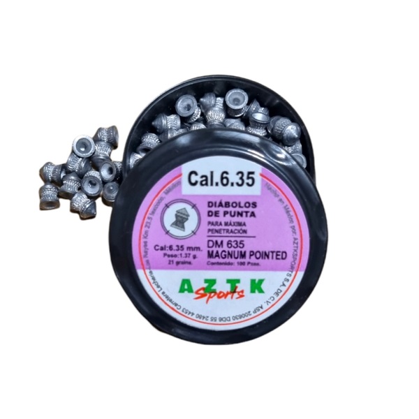 5 pack Diábolo Aztk Cal. 6.35 Hecho En México (mendoza Gamo)