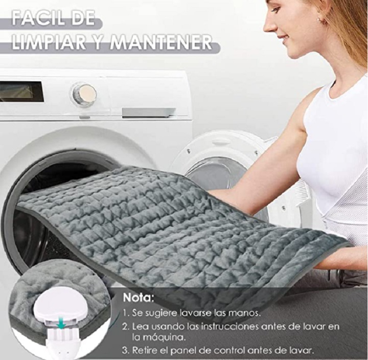 Almohadilla Térmica para Alivio de Dolores  Musculares Gris