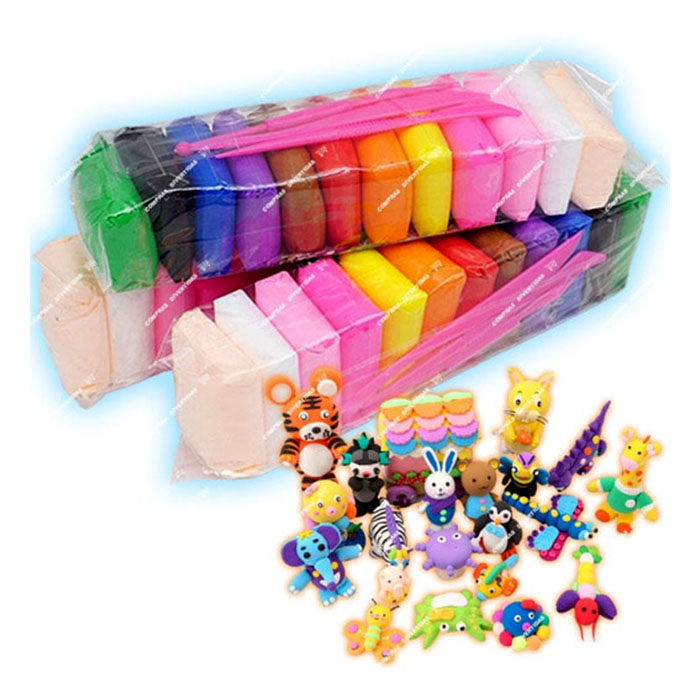 24 Piezas De Fomi Moldeable, No Toxico, Juguete Fiesta + herramientas plasticas