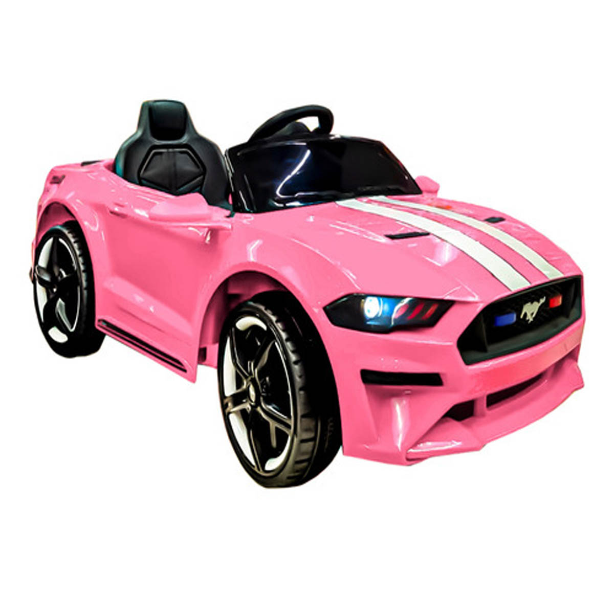 Montable electrico Auto AEIOU Mustang Rosa 6V
