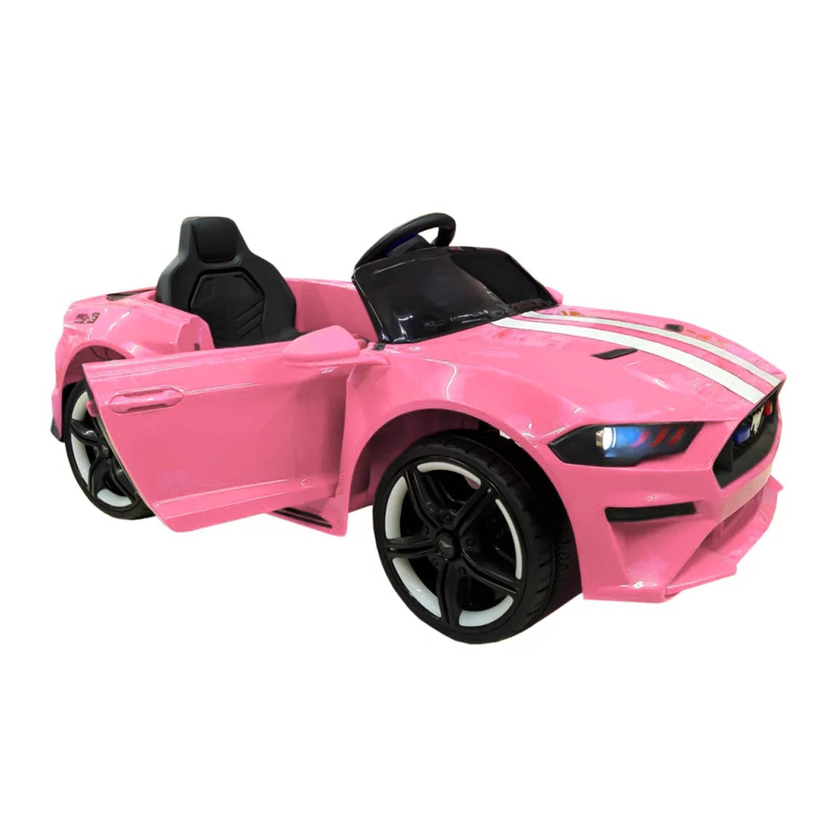 Montable electrico Auto AEIOU Mustang Rosa 6V