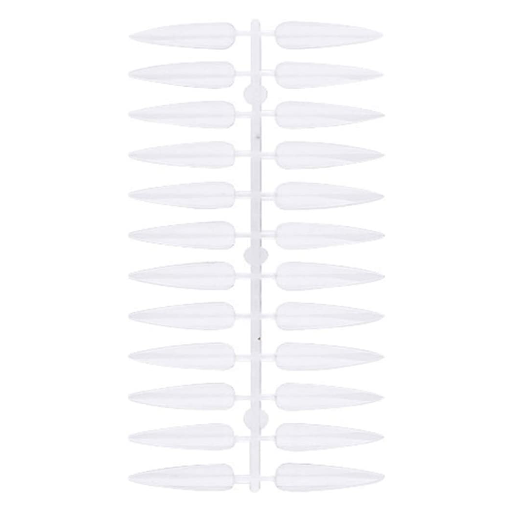 240 Uña Postiza Stiletto Natural O Transparente Punta Tip