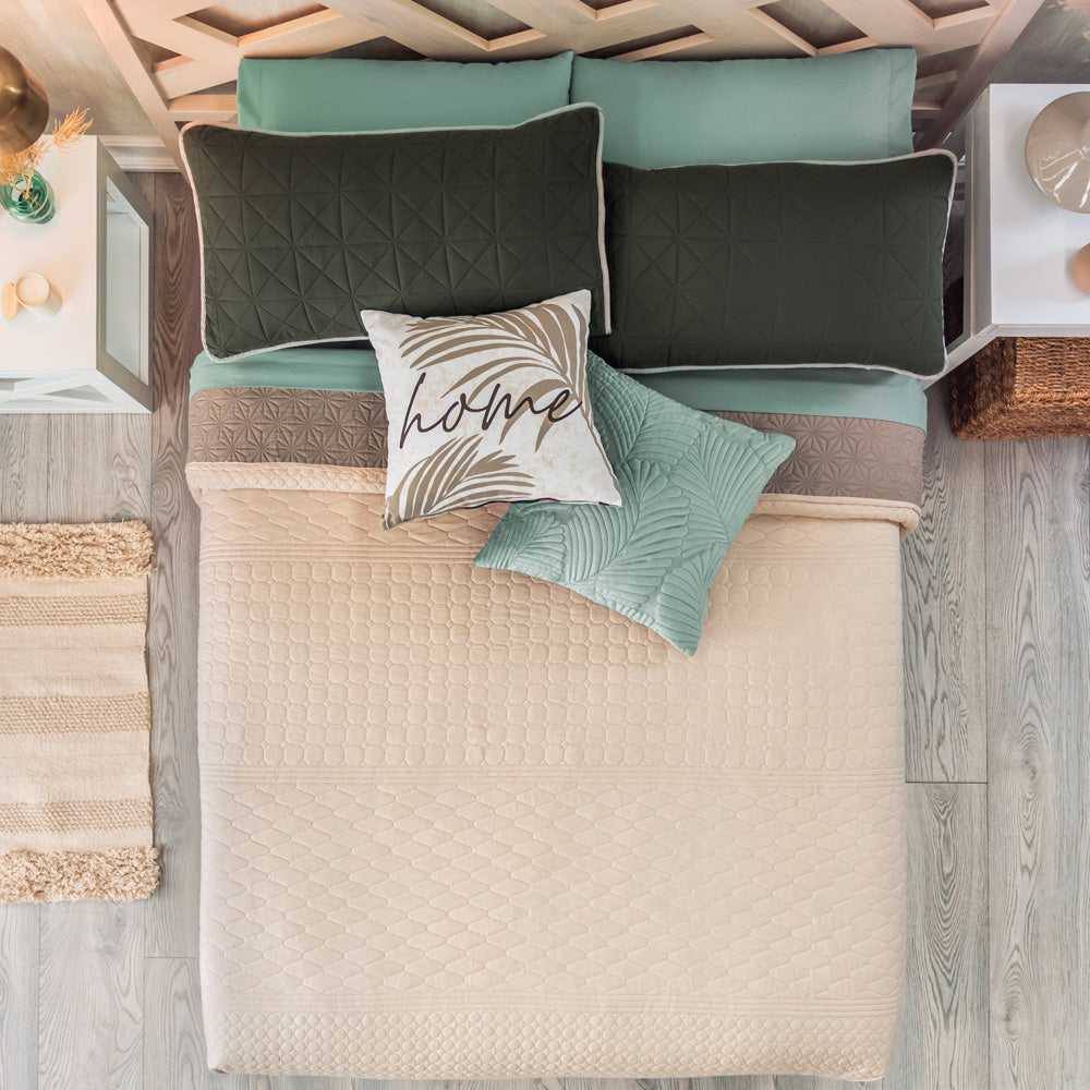 Edredón novo Taupe individual - Vianney 