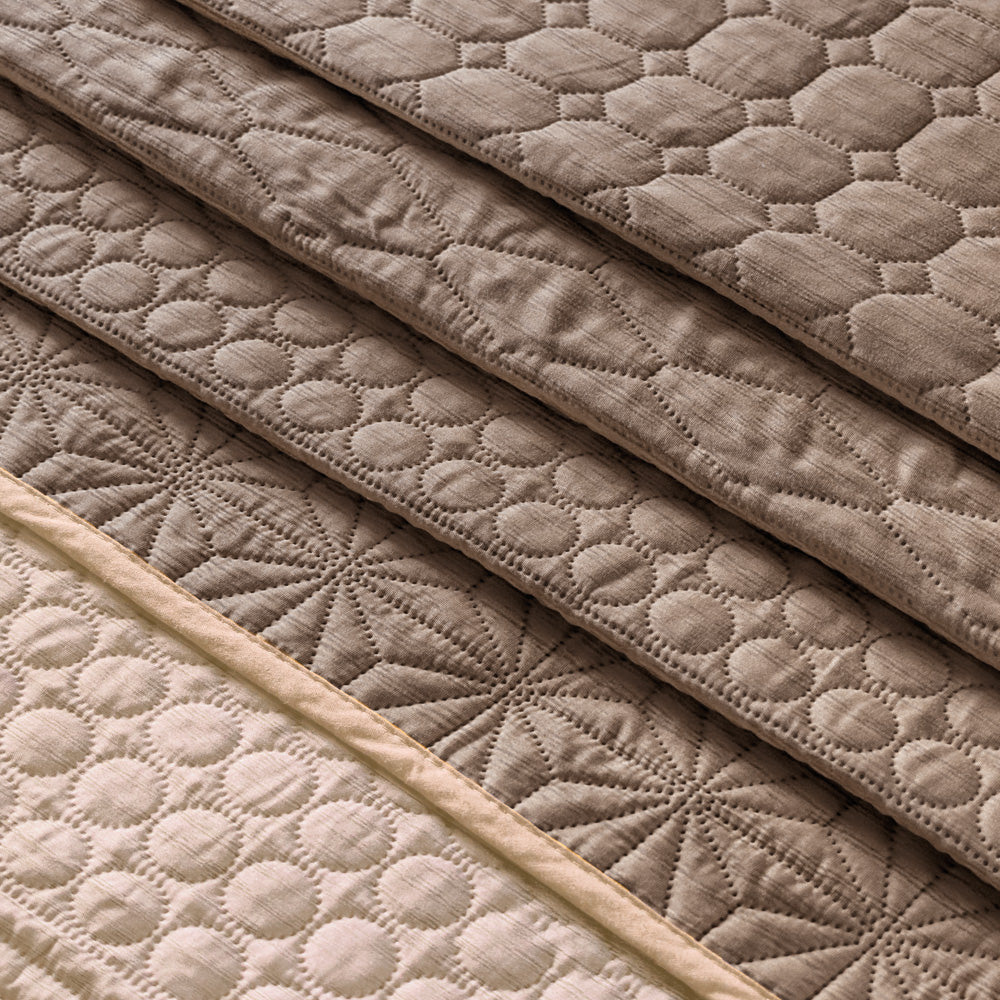 Edredón novo Taupe individual - Vianney 