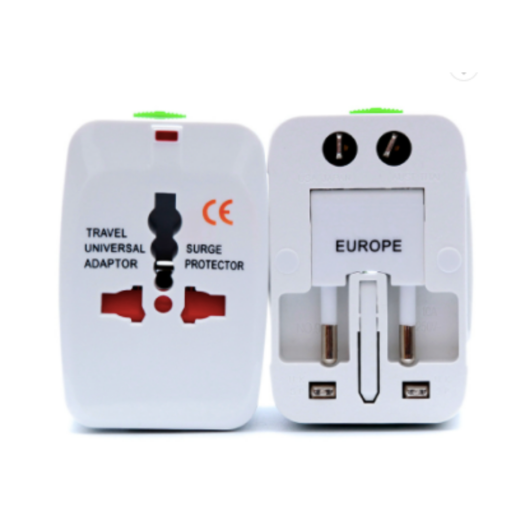 ADAPTADOR ENCHUFE UNIVERSAL VIAJERO TURISMO 110V 220V