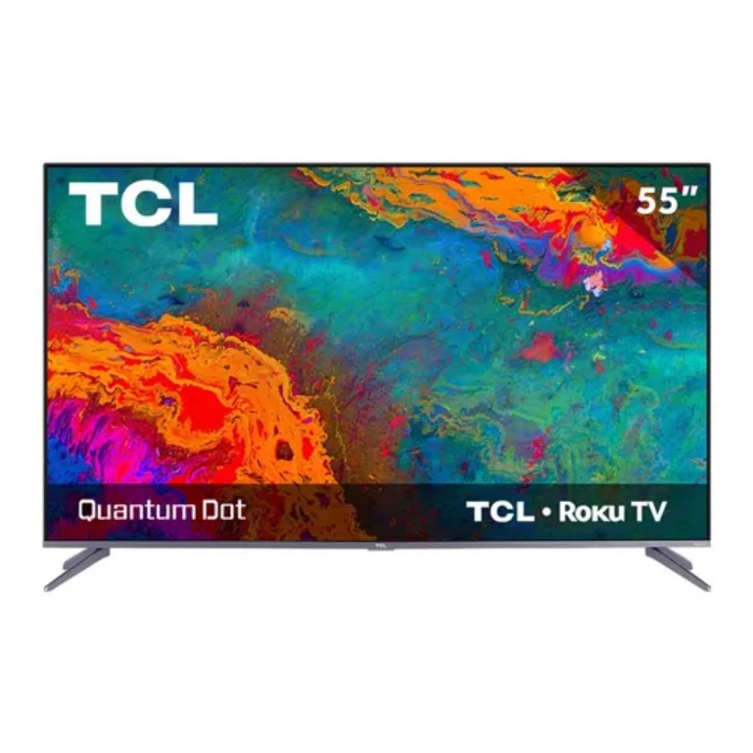 Pantalla Tcl 55'' Ultra Slim Qled 4k Uhd Hdr 60hz Roku Tv