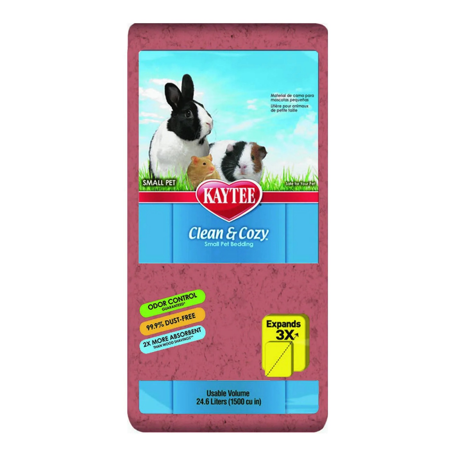 Sustrato Kaytee Para Conejo/Cuyo Clean & Cozy Rosa 24.6 L