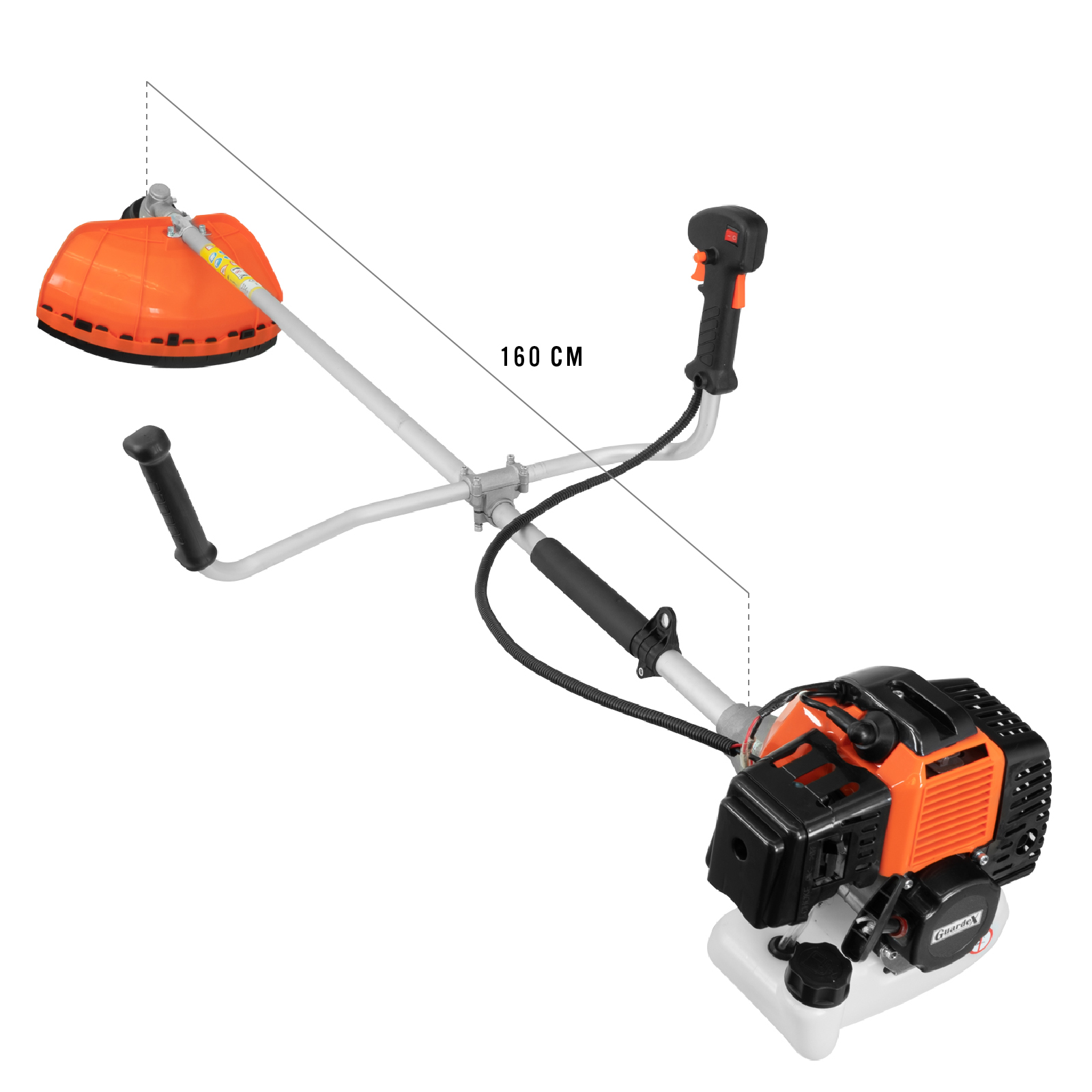 Podadora Desbrozadora a Gasolina 2 HP Desmalezadora Uso Rudo 52cc 8000 rpm