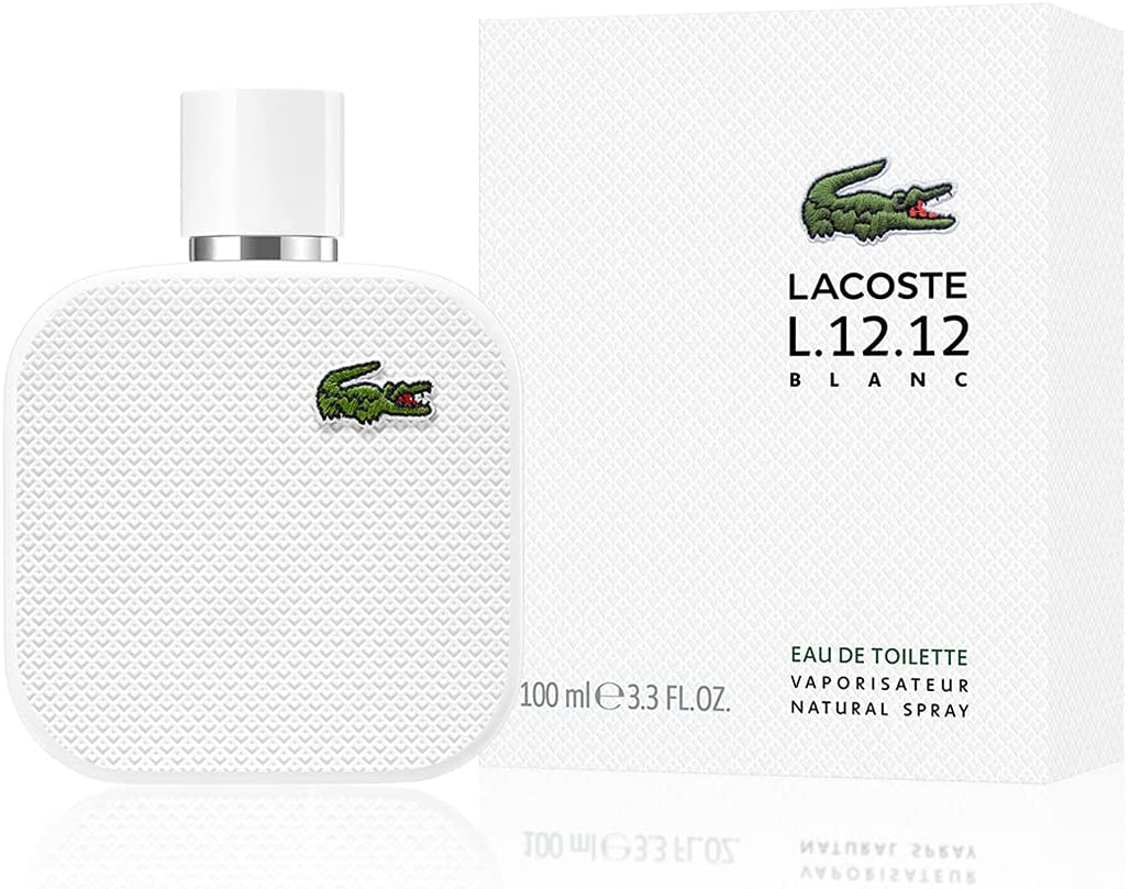 Perfume Eau de Lacoste L.12.12 Blanc-Pure Caballero EDT 100 ml