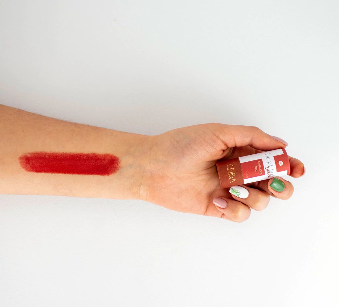 Bálsamo Lip & Cheek intense Audacious Red Ceiba