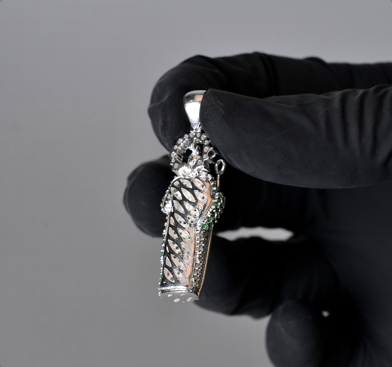 San Judas Tadeo Manto VAROURO Dije Y Cadena Plata Ley 925