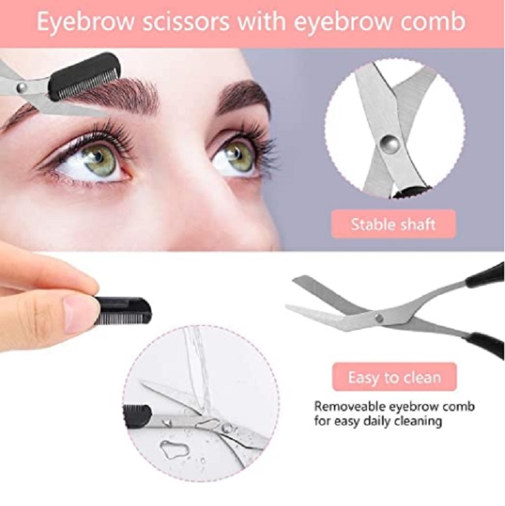 Kit de Tijeras para el Cuidado de las Cejas 11 Piezas