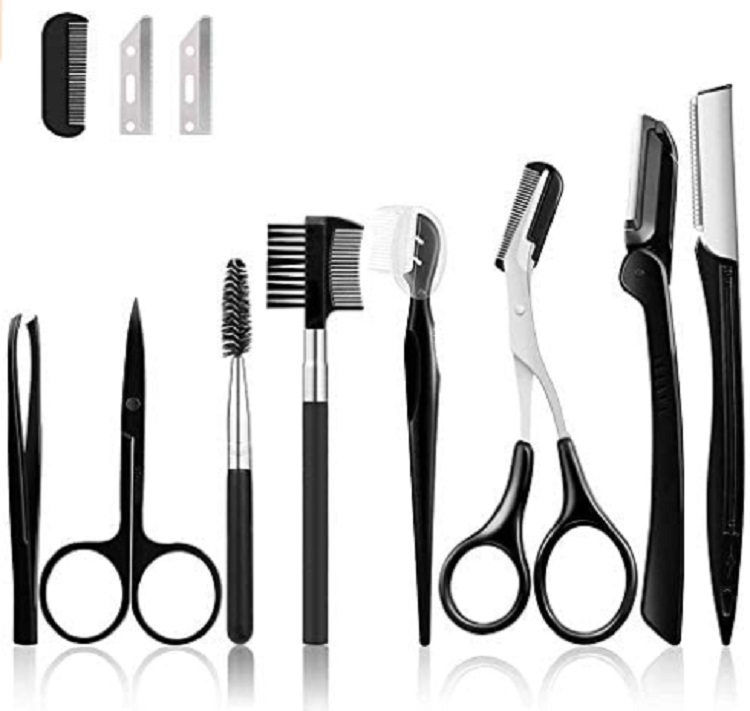 Kit de Tijeras para el Cuidado de las Cejas 11 Piezas