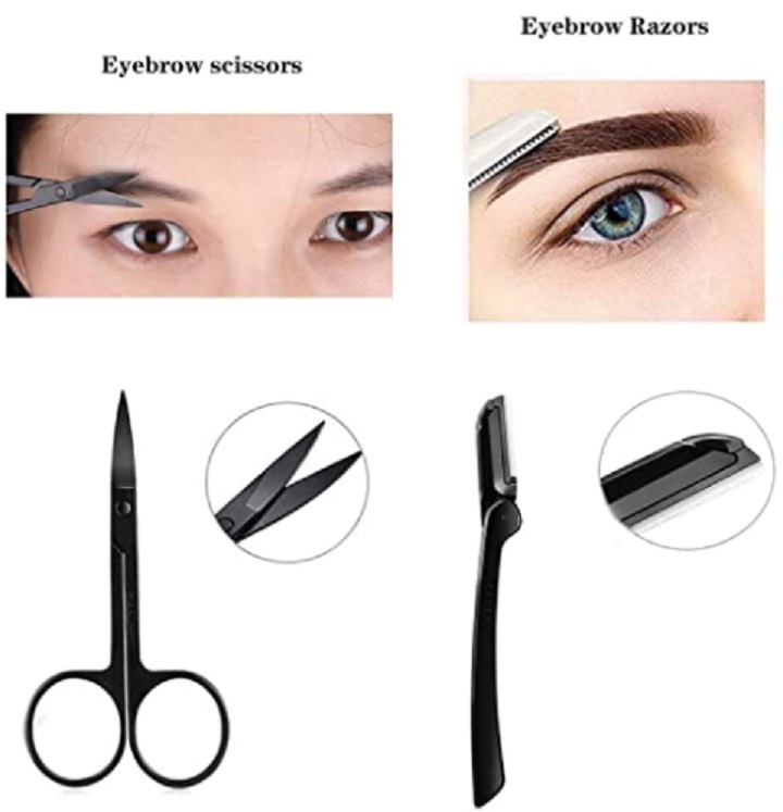 Kit de Tijeras para el Cuidado de las Cejas 11 Piezas