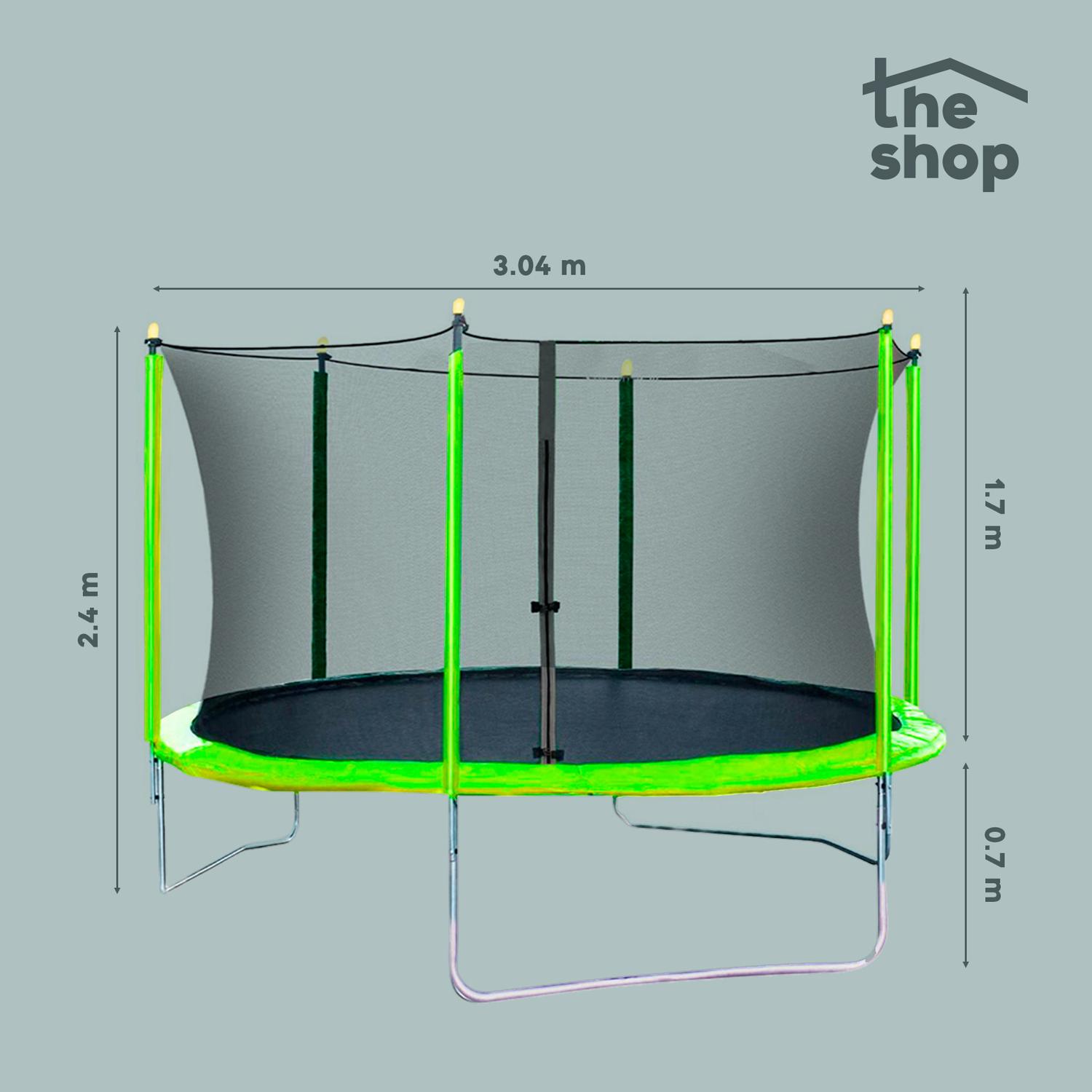 Trampolín Brincolín The Shop, 3.05m 10 Pies, Tombling Seguro 
