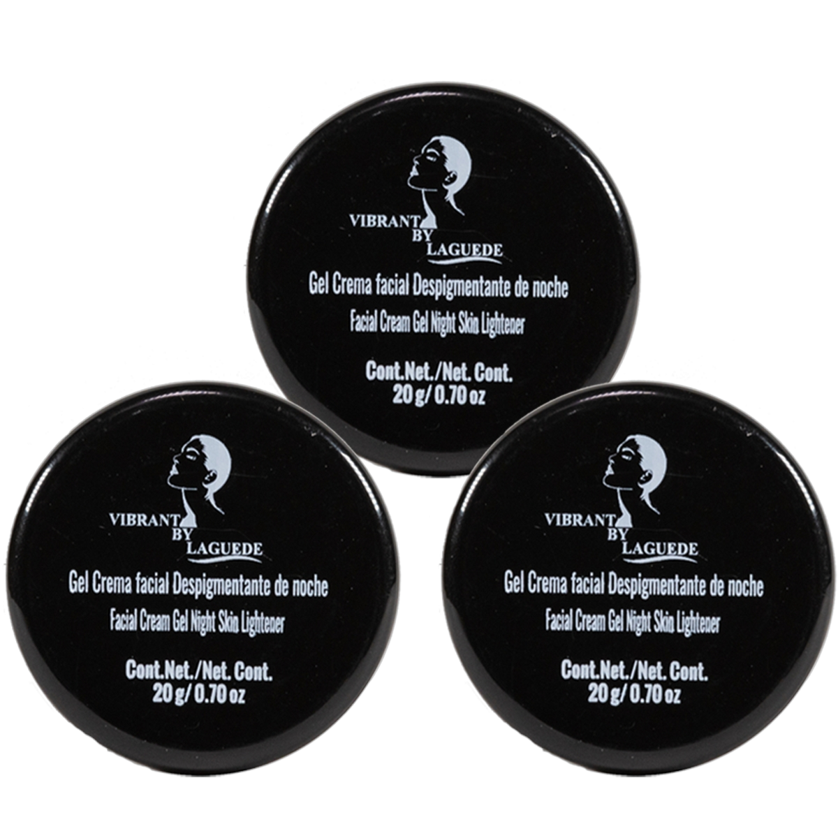 Crema Aclarante+ Despigmentante + Anti-edad de Noche 20g Laguede 3 Piezas Todo tipo de Piel.