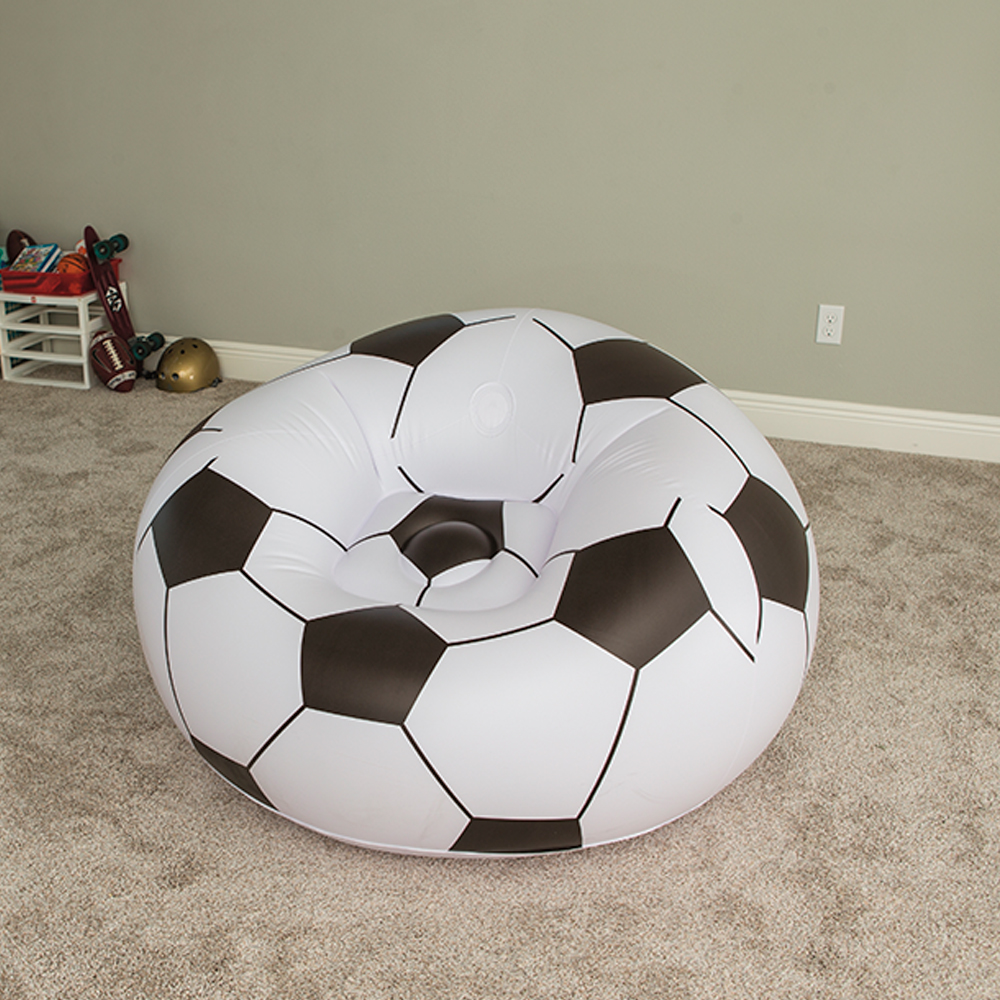 Sillón inflable Puff Infantil Oval En Forma De Balón 114 X 112 X 66 Cm