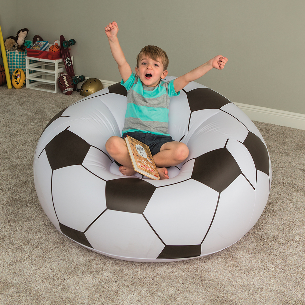 Sillón inflable Puff Infantil Oval En Forma De Balón 114 X 112 X 66 Cm