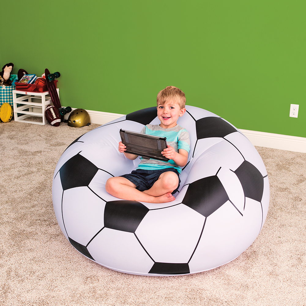 Sillón inflable Puff Infantil Oval En Forma De Balón 114 X 112 X 66 Cm