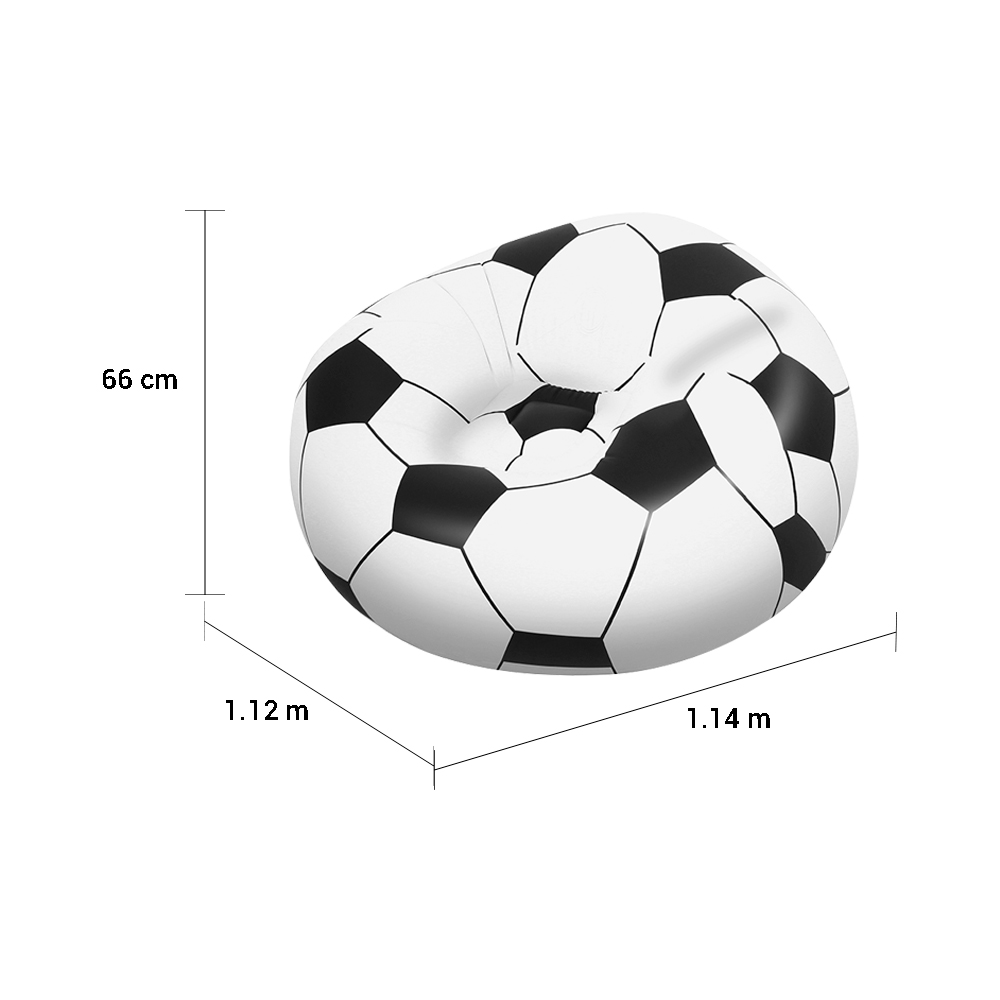 Sillón inflable Puff Infantil Oval En Forma De Balón 114 X 112 X 66 Cm