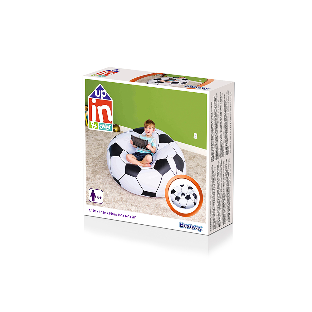 Sillón inflable Puff Infantil Oval En Forma De Balón 114 X 112 X 66 Cm