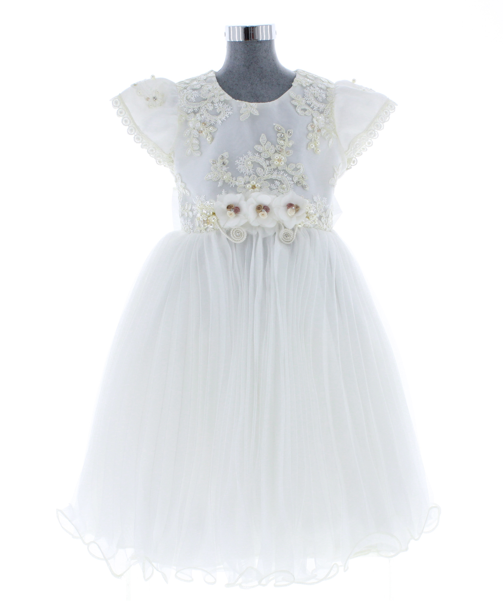 Vestido Bautizo Niña tipo Bata 2808 1 a 4 Años.