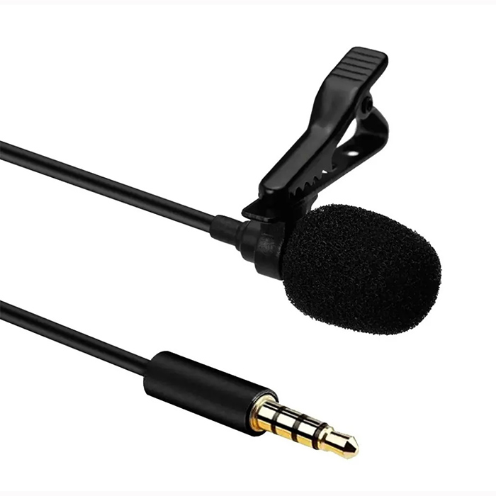 Micrófono lavalier Para Celular 3.5mm Con Clip Alta Calidad Grabación