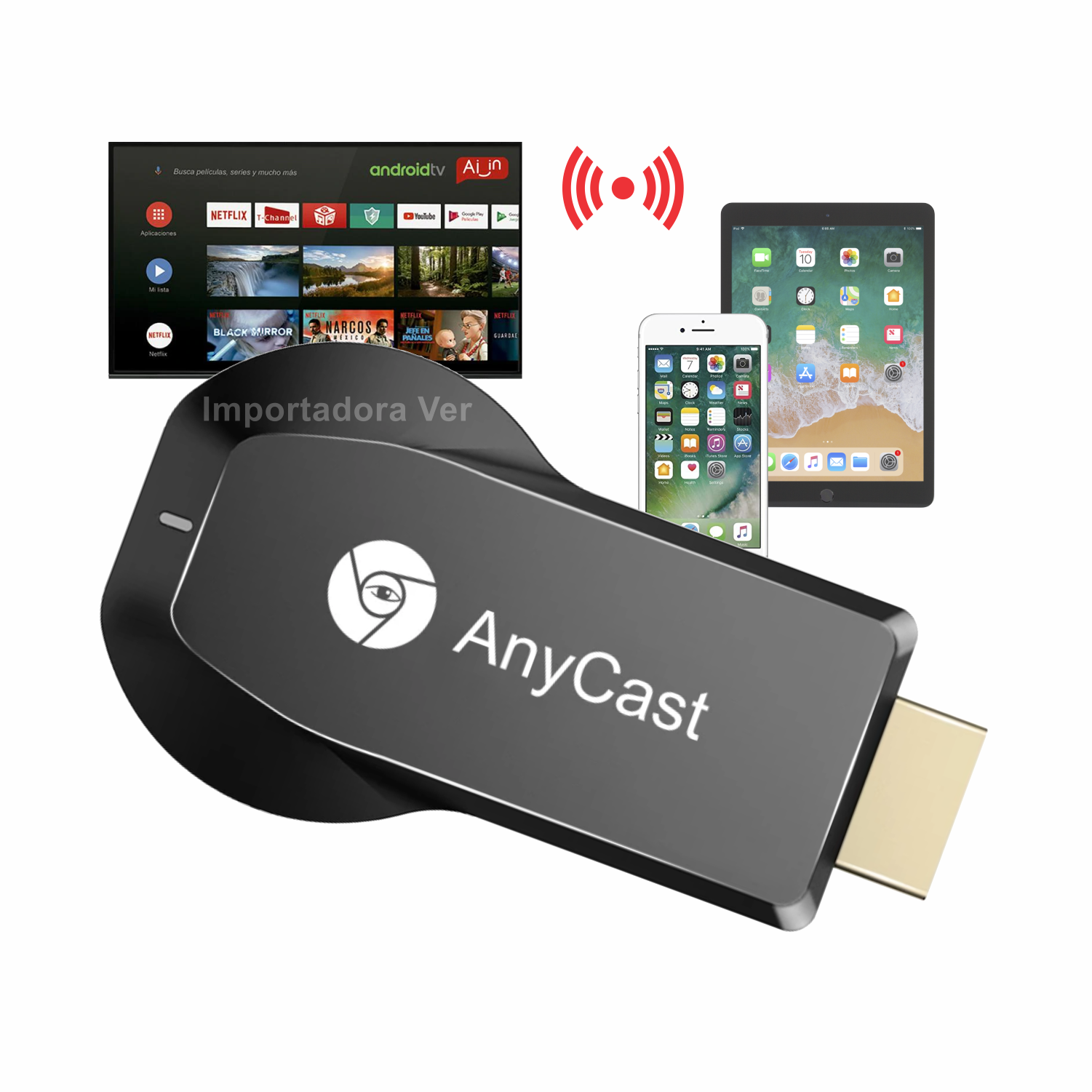 Anycast M9 Plus Receptor Hdmi Chromecast Celular Smart Tv
