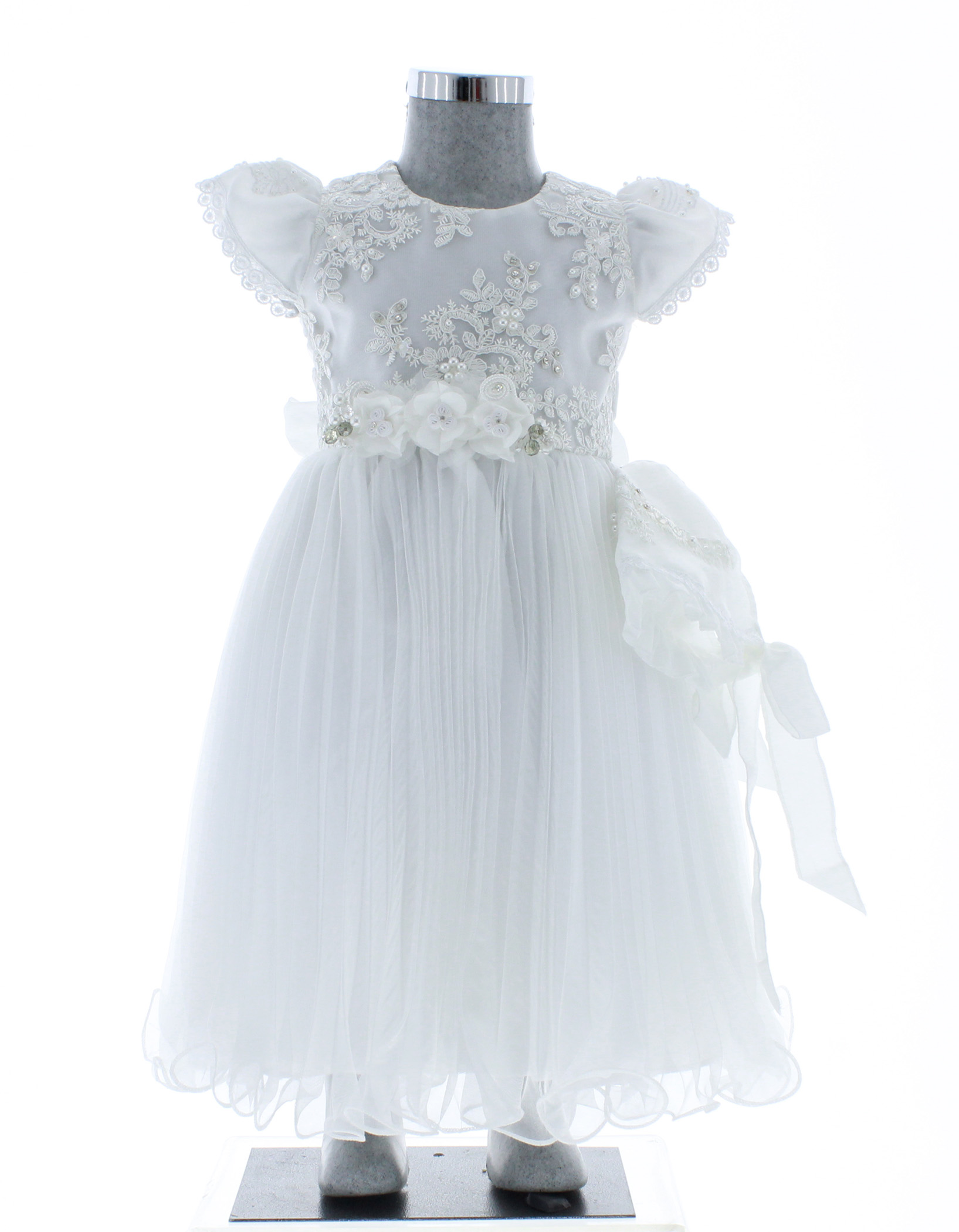 Vestido Bautizo Niña tipo Bata 2809 1 a 4 Años.