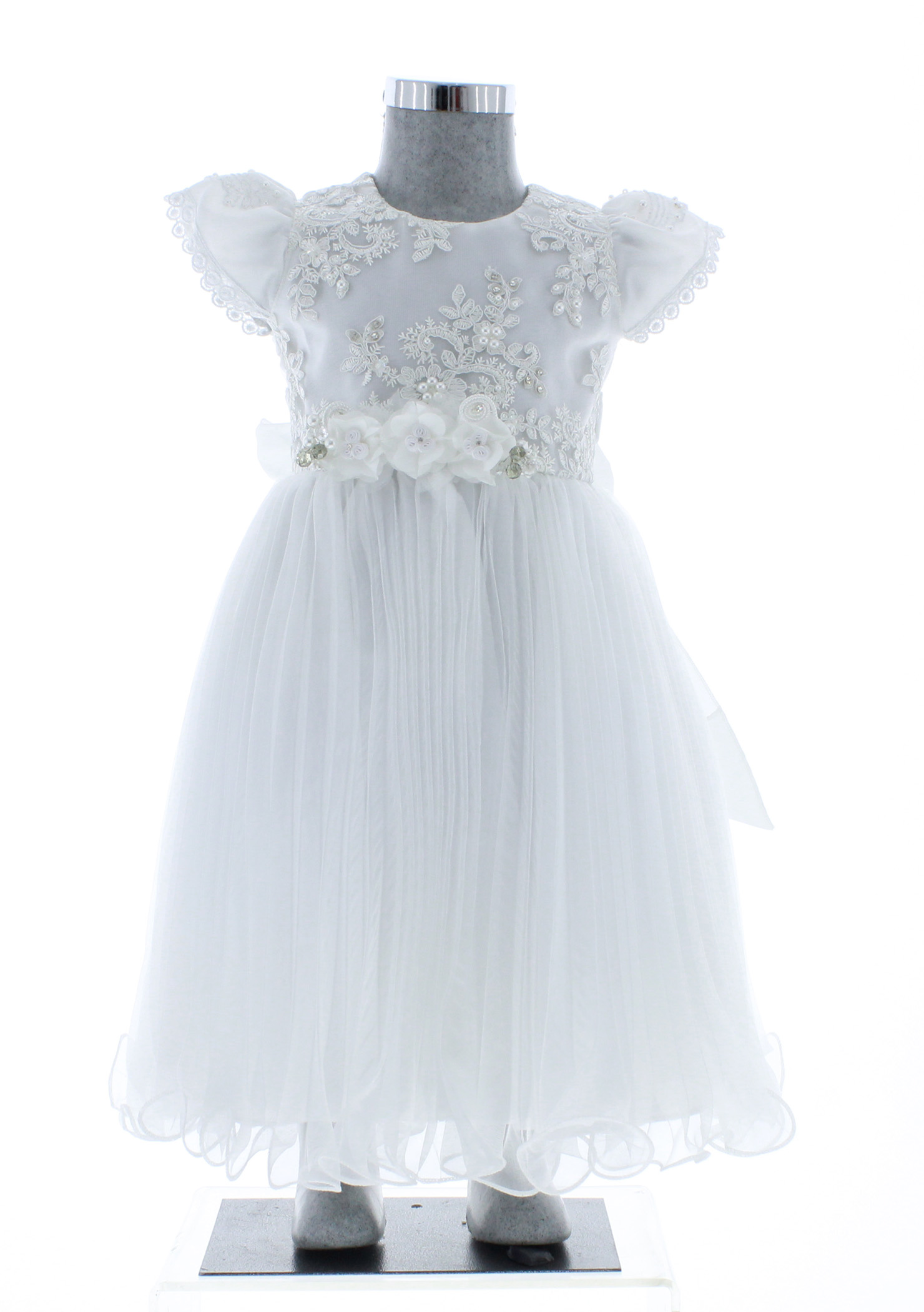 Vestido Bautizo Niña tipo Bata 2809 1 a 4 Años.