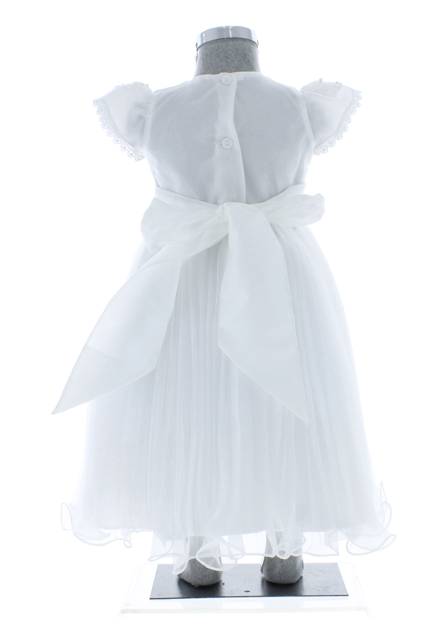 Vestido Bautizo Niña tipo Bata 2809 1 a 4 Años.